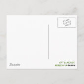 Cat Mouse Pattern groen Briefkaart (Achterkant)