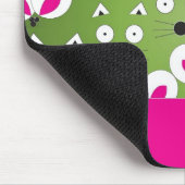 Cat Mouse Pattern groen Muismat (Hoek)