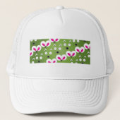 Cat Mouse Pattern groen Trucker Pet (Voorkant)