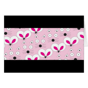 Cat Mouse Pattern roze