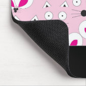 Cat Mouse Pattern roze Muismat (Hoek)