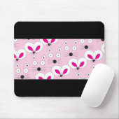 Cat Mouse Pattern roze Muismat (Met muis)