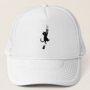 Cat & Mouse Showdown – Grappig Cartoon T-shirt Trucker Pet