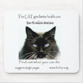 Cat mousepad muismat (Voorkant)
