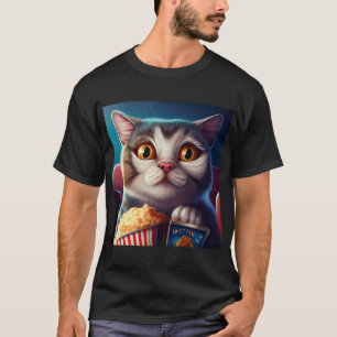Cat Movie Throw T-shirt