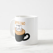 Cat mug capuccino koffiemok (Voorkant links)