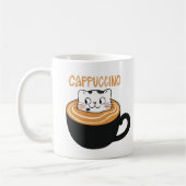Cat mug capuccino koffiemok (Links)