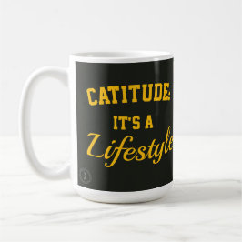 Cat mug catitude it's a lifestyle koffiemok