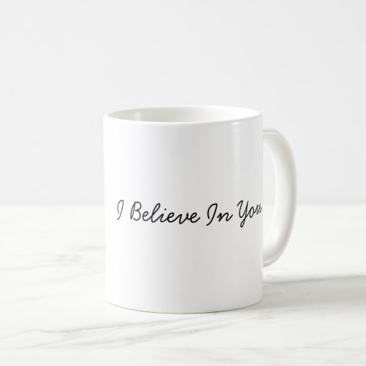 Cat Mug, I Believe In You, Motivational Mug Koffiemok (Voorkant rechts)