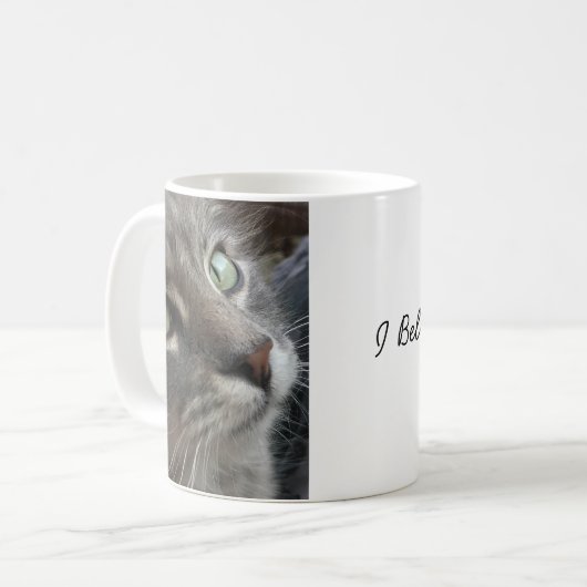 Cat Mug, I Believe In You, Motivational Mug Koffiemok (Voorkant links)