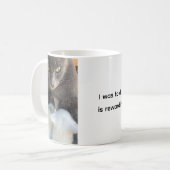 Cat Mug, Motherhood Fun, Funny Mug Koffiemok (Voorkant links)