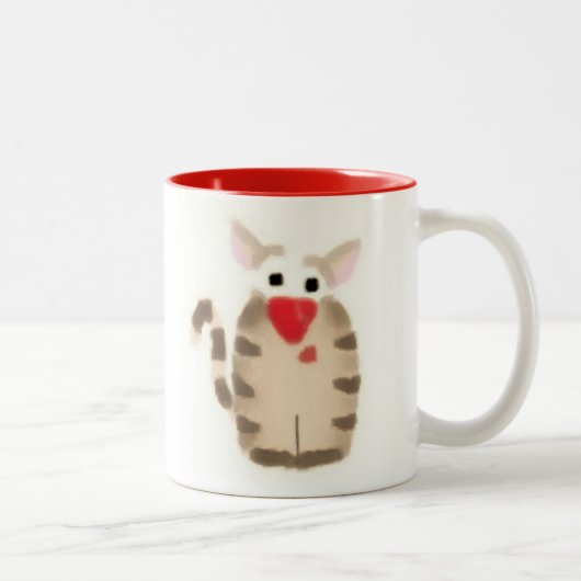 Cat Mug Tweekleurige Koffiemok (Rechts)