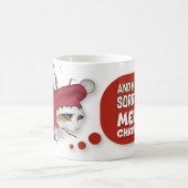 Cat Mug Wishing Merry Christmas Koffiemok (Center)
