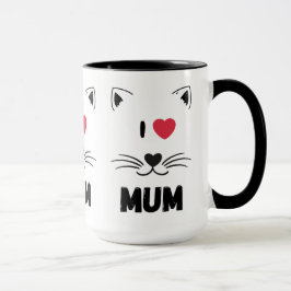 Cat mugs I love mum Mok