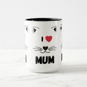 Cat mugs I love mum Mok (Midden)