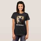 Cat Mugshot  Catnip Made Me Do It   Cat T-shirt (Voorkant volledig)