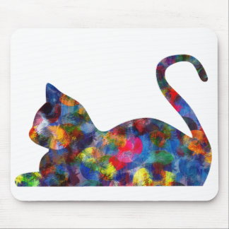 Cat Multi-Colored Mousepad Muismat