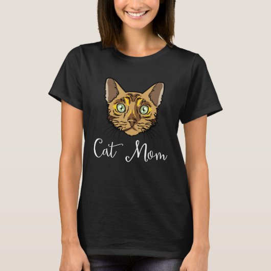 Cat Mum Love r  Cute Bengal Kitten T-shirt (Voorkant)