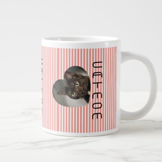 Cat Mum twee foto Mok (Rechts)