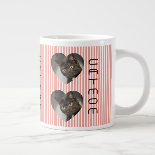 Cat Mum two photo Mug Grote Koffiekop (Rechts)