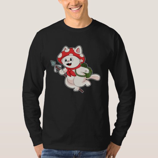 Cat Mushroom T-shirt (Voorkant)