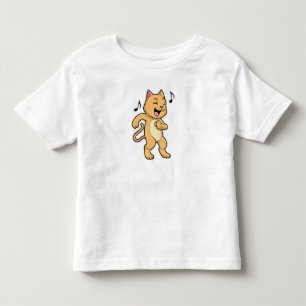 Cat Music Dance Kinder Shirts