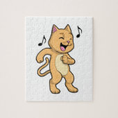 Cat Music Dance Legpuzzel (Verticaal)
