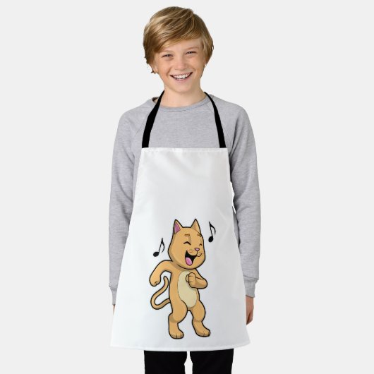 Cat Music Dance Schort (Gedragen)