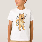 Cat Music Dance T-shirt (Voorkant)