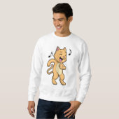 Cat Music Dance Trui (Voorkant volledig)