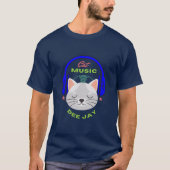Cat Music Dee Jay T-Shirt (Voorkant)