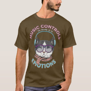 Cat Music Lover Gift van Vriend van Muzikant voor T-shirt