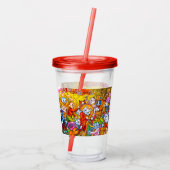 Cat Musical Band Acryl Drinkbeker (Achterkant)