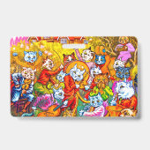 Cat Musical Band Badge (Back)