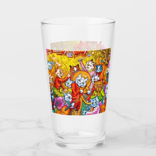 Cat Musical Band Glas (Achterkant)