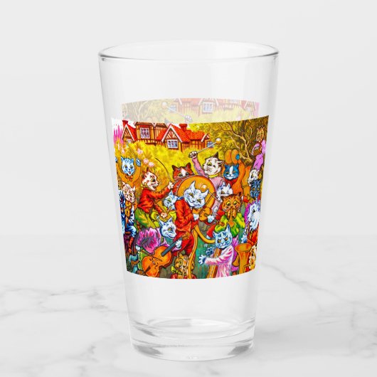 Cat Musical Band Glas (Voorkant)