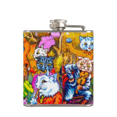 Cat Musical Band Heupfles (Achterkant)