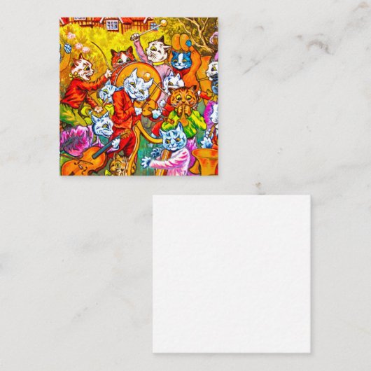 Cat Musical Band Informatiekaartje (Voorkant / Achterkant)