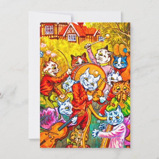 Cat Musical Band Kaart (Voorkant)