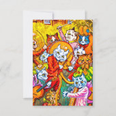 Cat Musical Band Kaart (Voorkant)