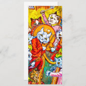 Cat Musical Band Kaart (Voorkant / Achterkant)