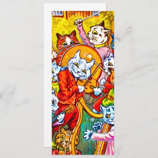 Cat Musical Band Kaart (Voorkant / Achterkant)