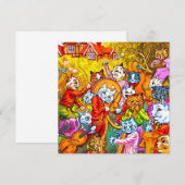 Cat Musical Band Kaart (Voorkant / Achterkant)