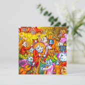 Cat Musical Band Kaart (Staand voorkant)