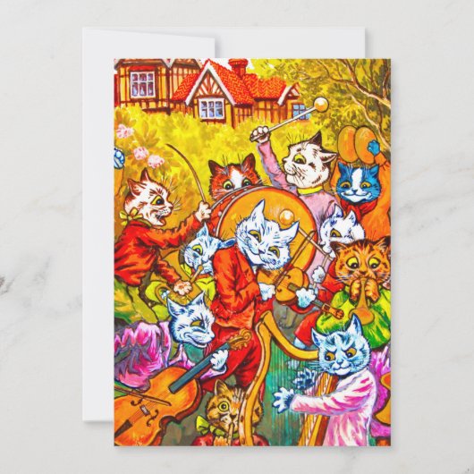 Cat Musical Band Kaart (Voorkant)