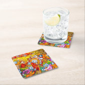 Cat Musical Band Kartonnen Onderzetters (Insitu)