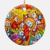 Cat Musical Band Keramisch Ornament (Achterkant)