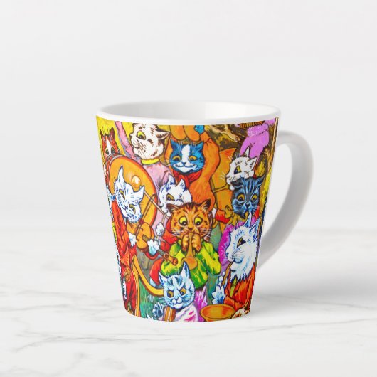Cat Musical Band Latte Mok (Rechterhoek)