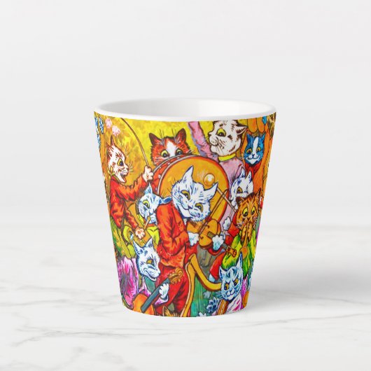 Cat Musical Band Latte Mok (Voorkant)