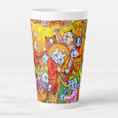 Cat Musical Band Latte Mok (Voorkant)